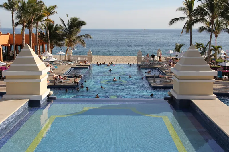 Swimming pool at the Riu Palace Cabo San Lucas, 2011