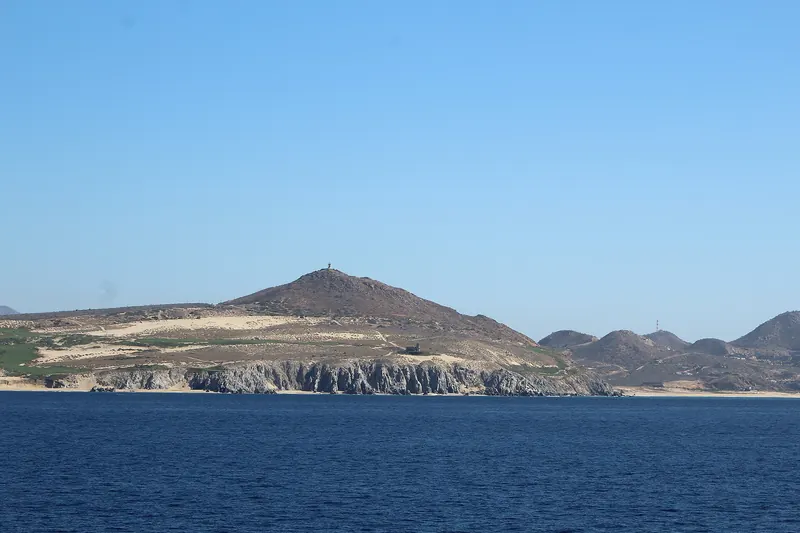 The Cabo Falso headland seen from the sea