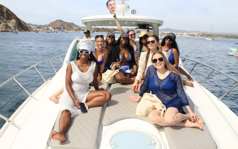 Bachelorette party on a private yacht in Cabo San Lucas